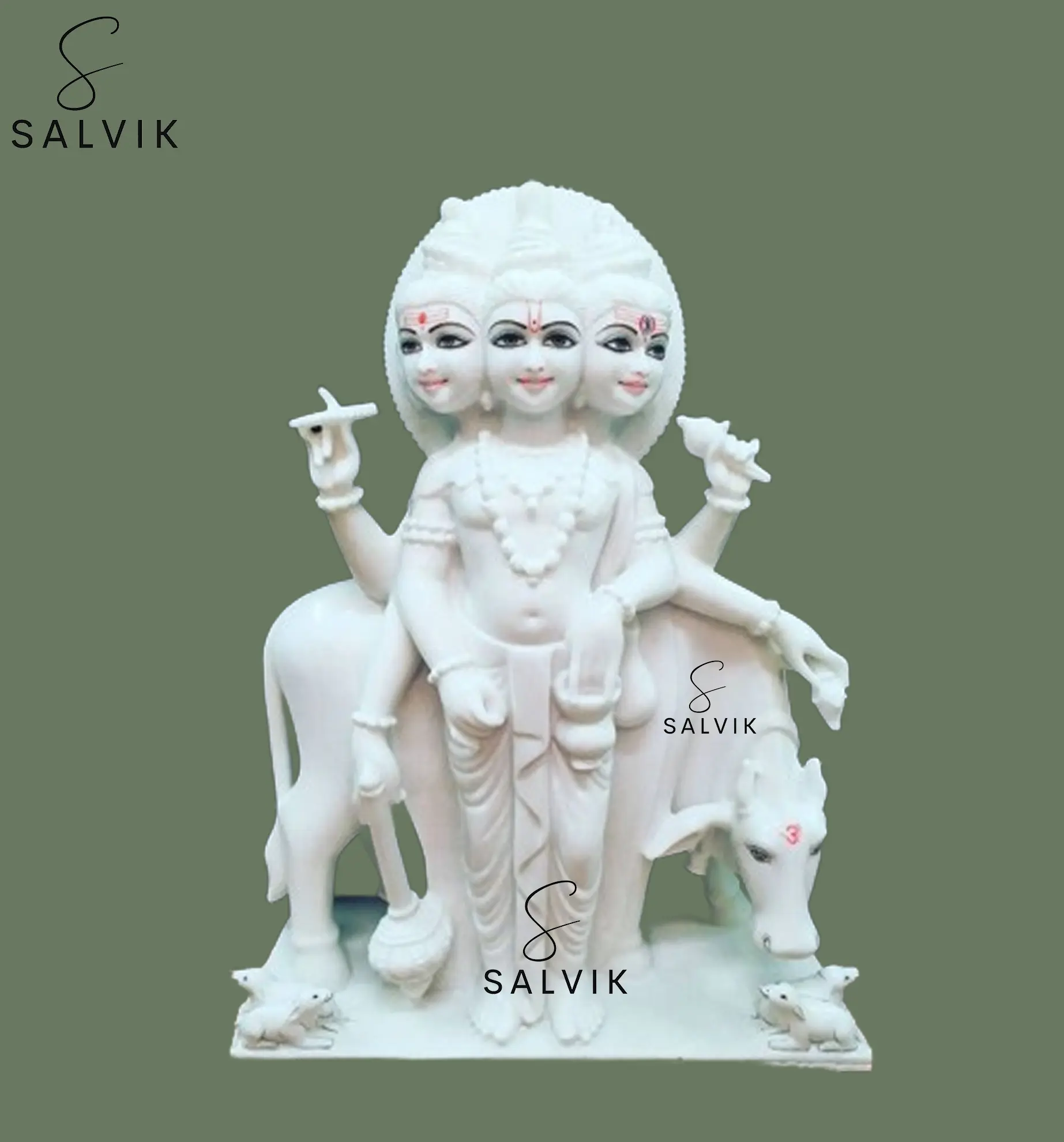 Dattatreya Marble Statue