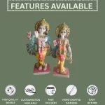 Radha Krishna Marble Murti 1 Feet 1